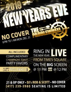 New year's Eve at The Paddlewheel
