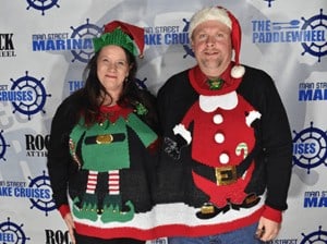 Ugly Christmas Sweaters at The Paddlewheel on Main Street Marina